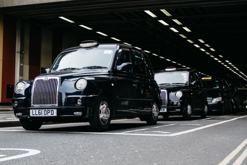 Black taxi cab