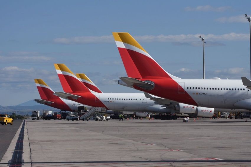 Iberia tail fins